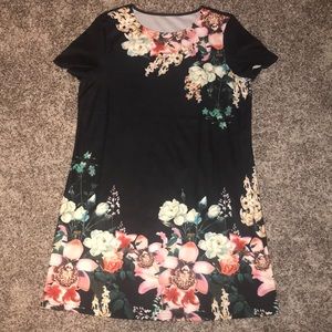 Black Floral Dress 👗